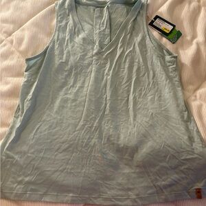 tentree Women's Light Blue V-Neck Tank